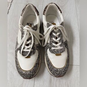 Madewell White and Black Patterned Sneakers